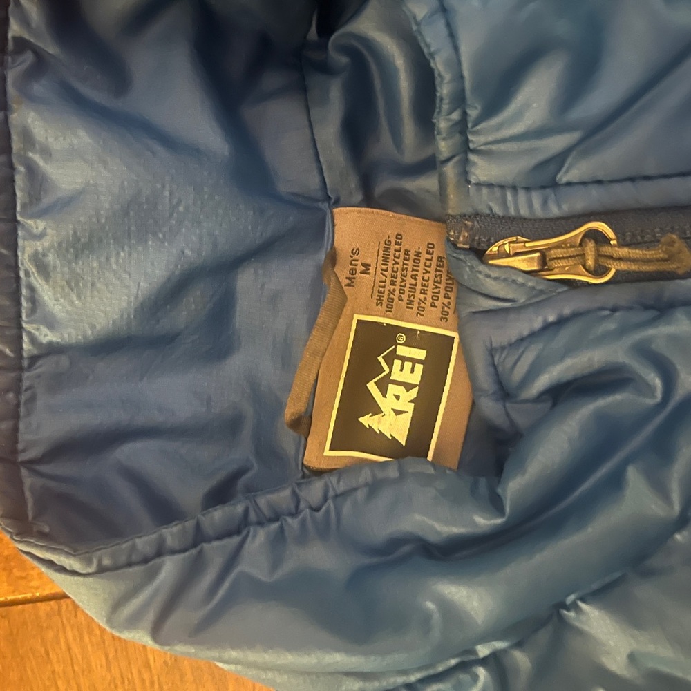 Men’s REI blue puffer